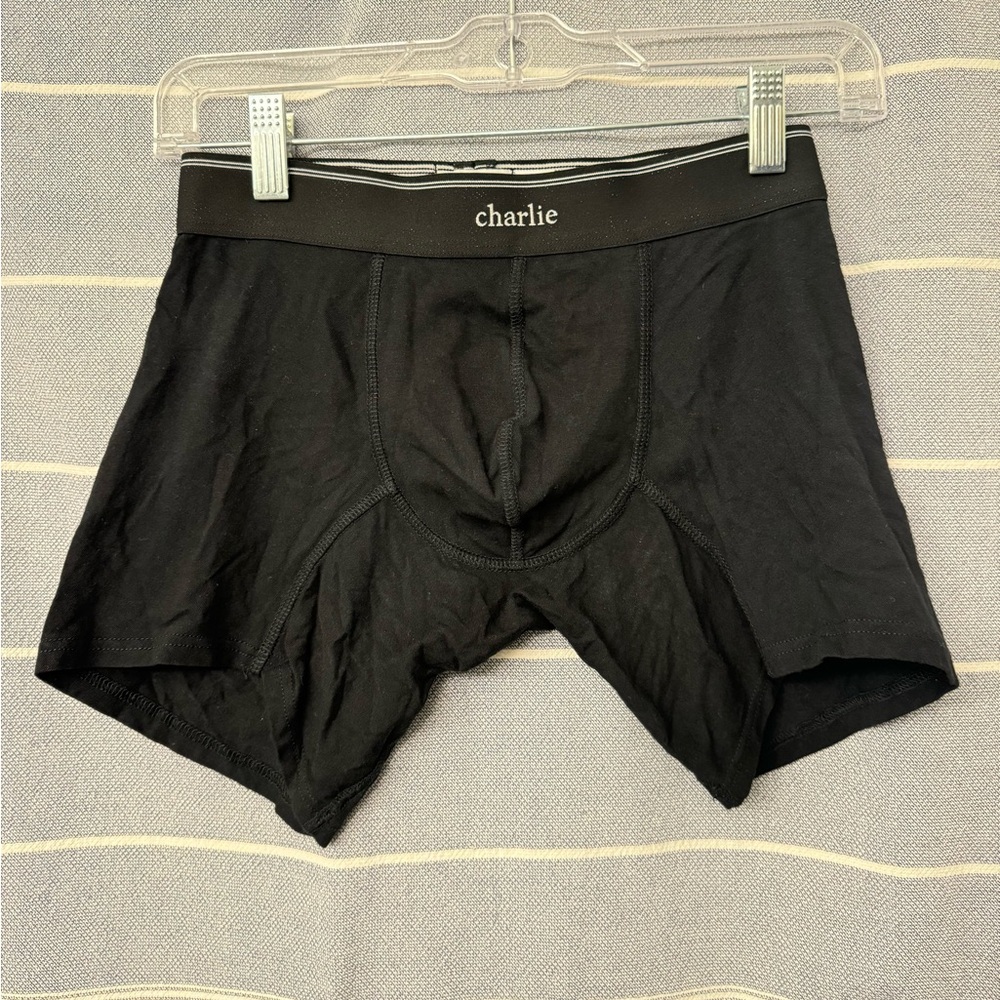 Charlie by Matthew Zink. Sport Trunk. Black. Cotton. Size M.